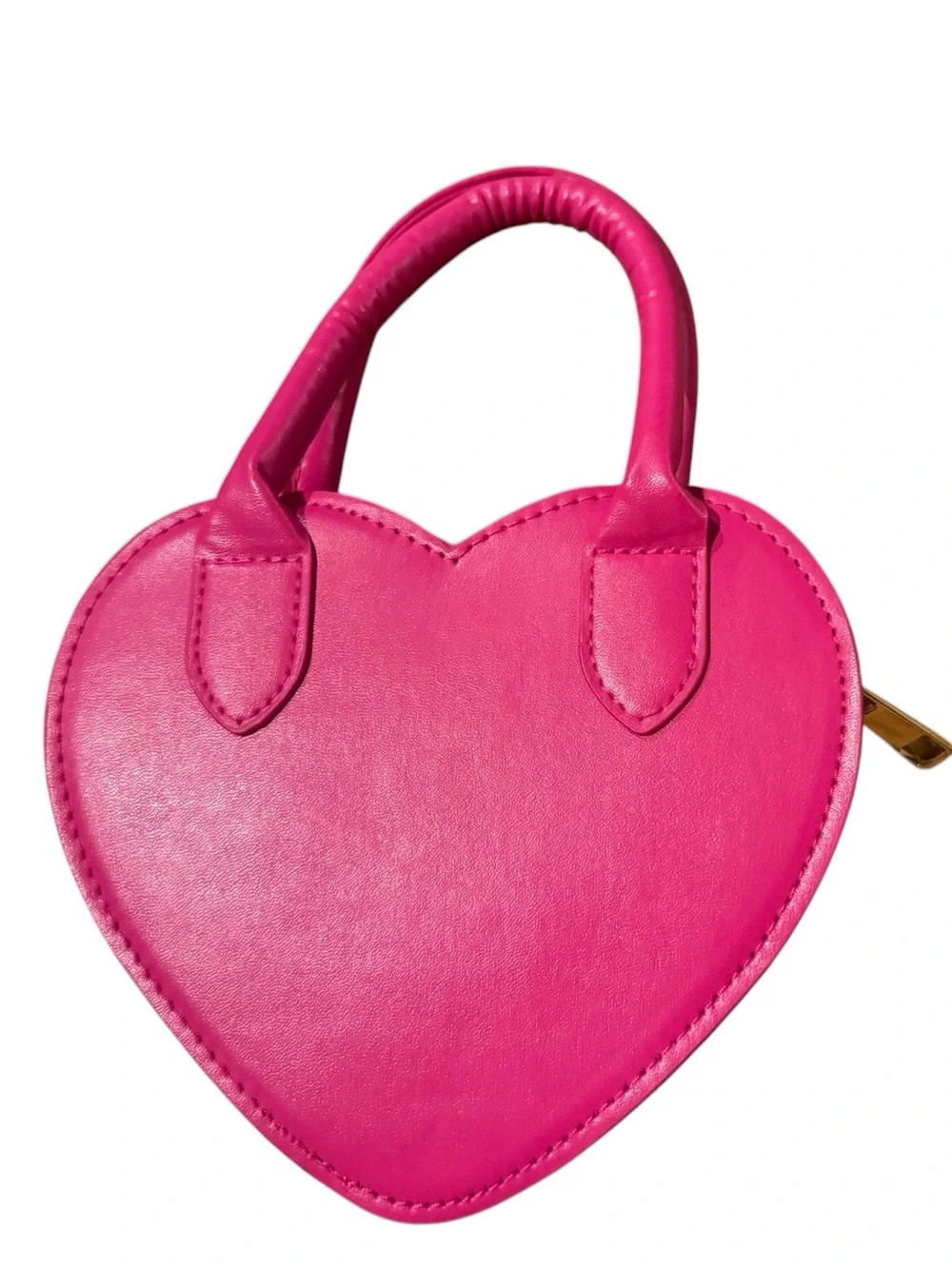 Pink Heart Mini Handle Bag